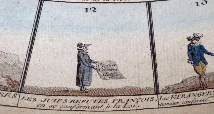 Jeu de la Révolution Française, détail d'un jeu de l'oie, Paris, 1790 © mahJ
