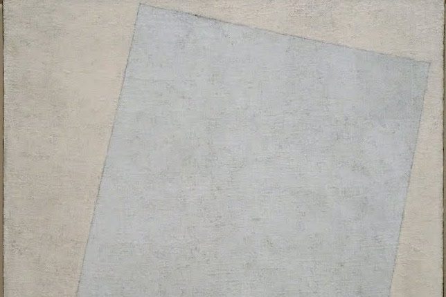 Malevitch, "Carré blanc sur fond banc", 1918 © Wikiart