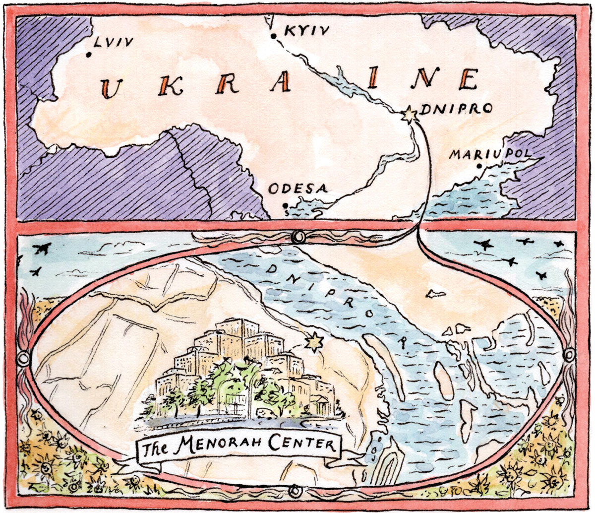 Une carte postale de l’Ukraine en guerre