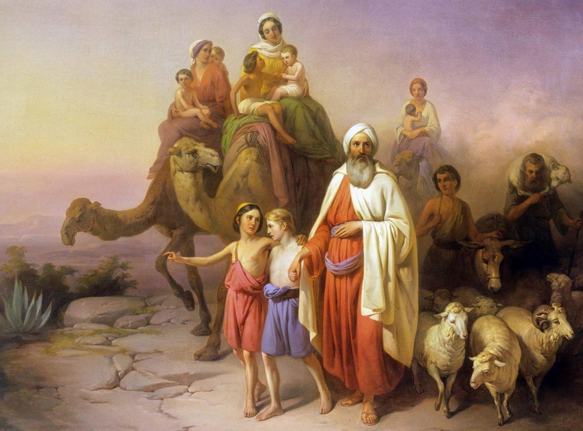 Abraham, le voyage d'Ur à Canaan, József Molnár,1850. Musée des beaux-arts de Budapest