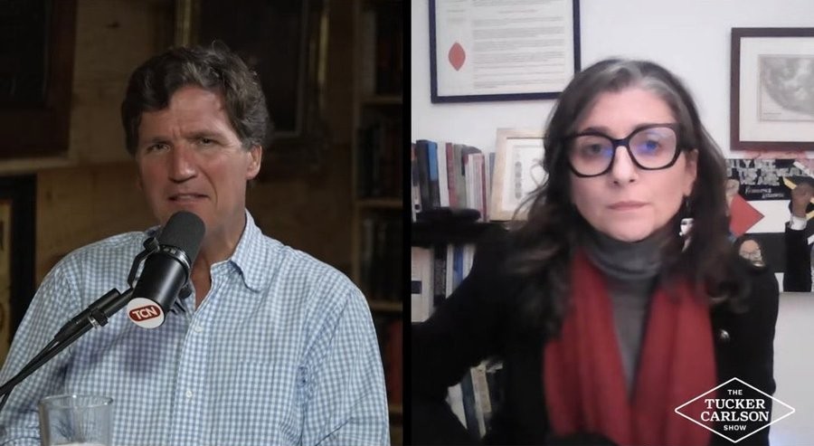 Tucker Carlon et Francesca Albanese
