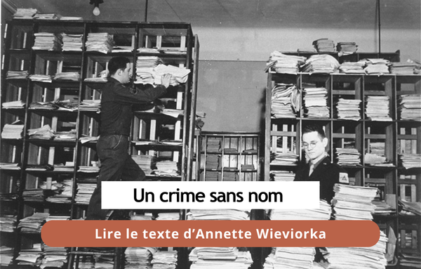 Un crime sans nom - Annette Wieviorka