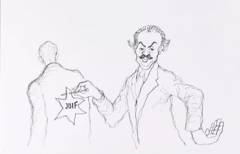 Dessin de TIM ( Varsovie, 1919 - Paris, 2002 (c) mahJ
