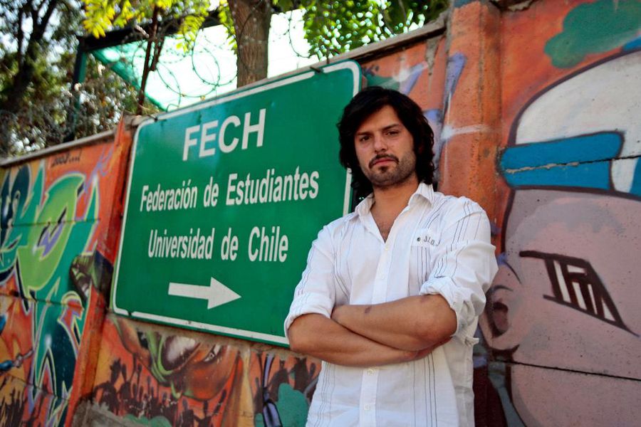 Gabriel Boric, alors Président de la Fech - Federación de Estudiantes de la Universidad de Chile